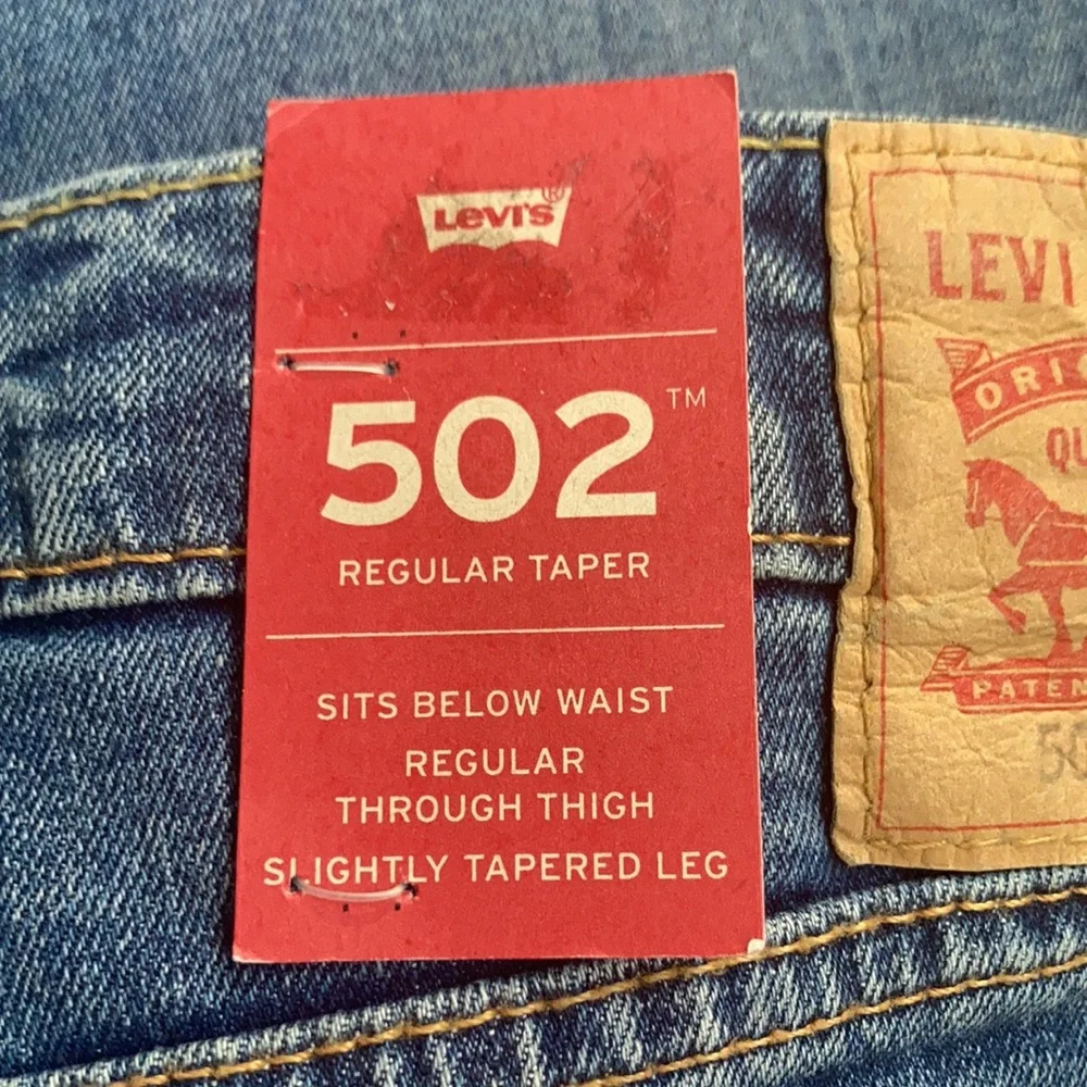 Relist 5/10❌ NWT Levi’s 502 regular taper with 2 way stretch jean size 34 x 30 - Picture 1 of 17